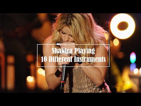 ¿Qué instrumentos toca Shakira?